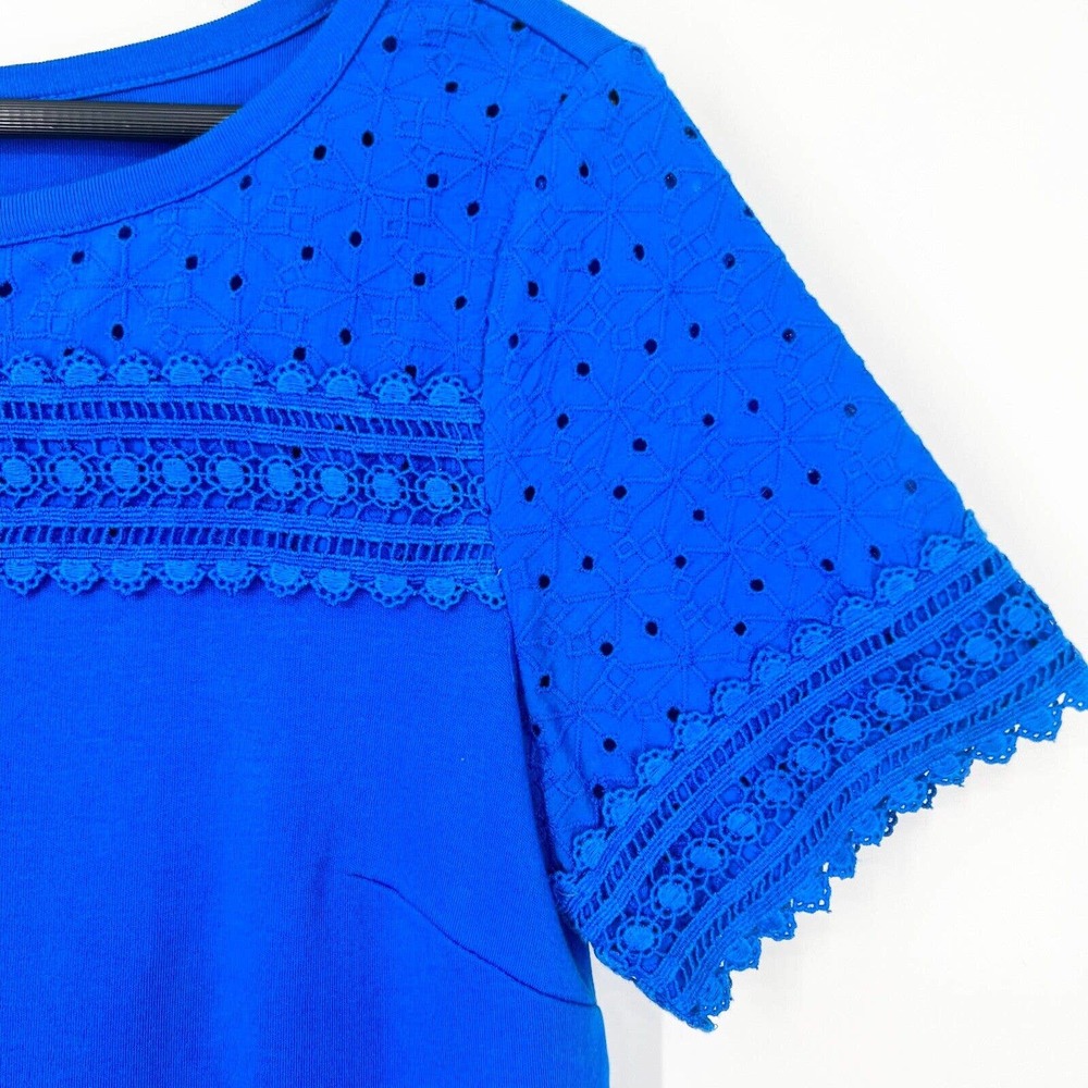 Talbots - Womens XS Extra Small Blue MIDI Dress FlorL Summer Business Work - Picture 4 of 5